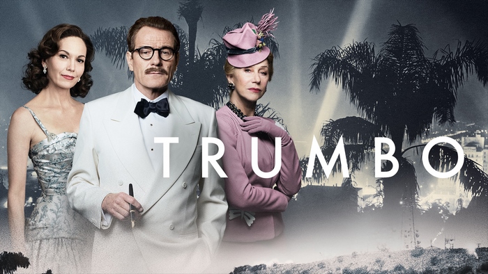Trumbo movie poster with Bryan Cranston, Diane Lane, Helen Mirren