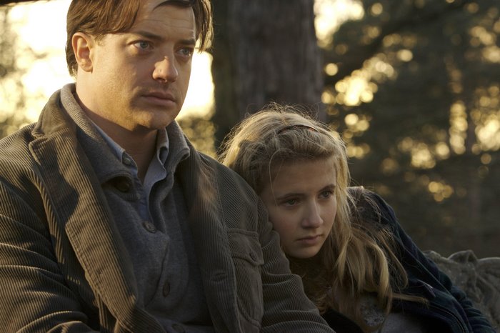 Brendan Fraser and Eliza Bennett in Inkheart