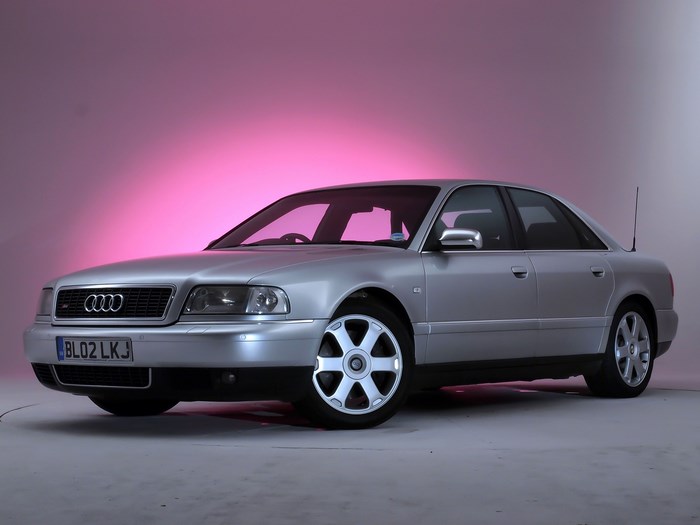 Silver 1996 Audi S8 Sedan