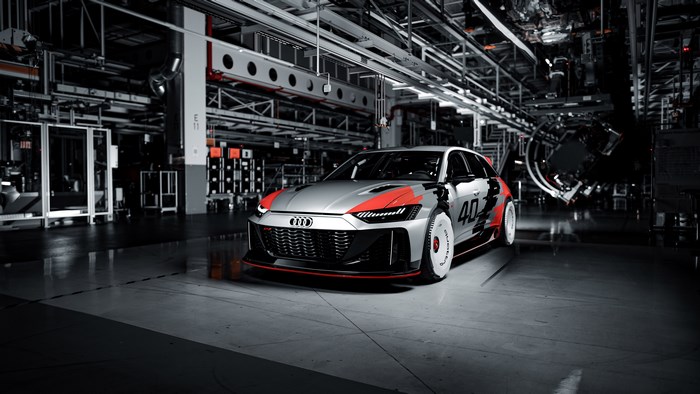 Audi RS6 GTO Concept Race Car in Factory