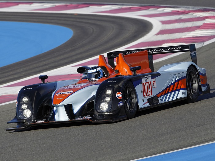 Aston Martin AMR One LMP1 race car on track