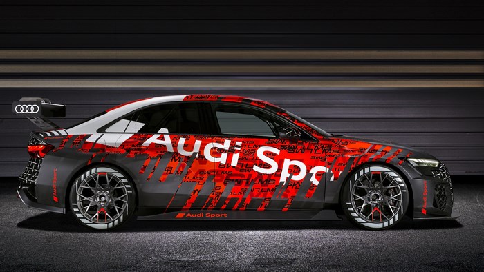 Audi RS3 LMS Race Car with Audi Sport Livery