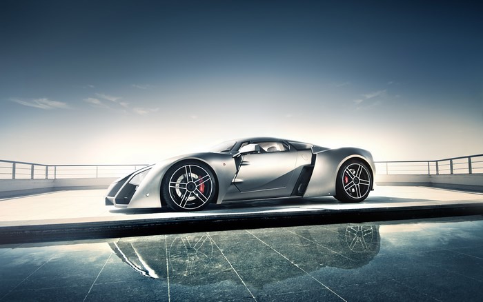 Silver Marussia B2 Sport Car