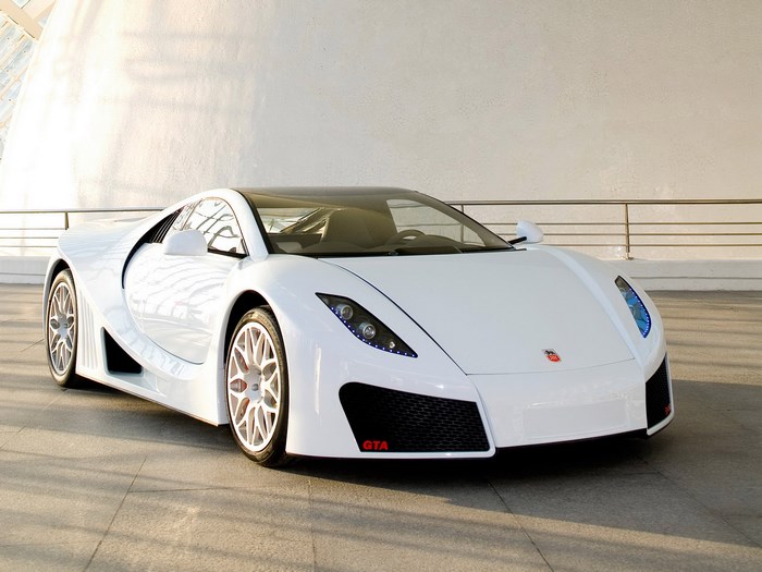 White GTA Spano Sports Car