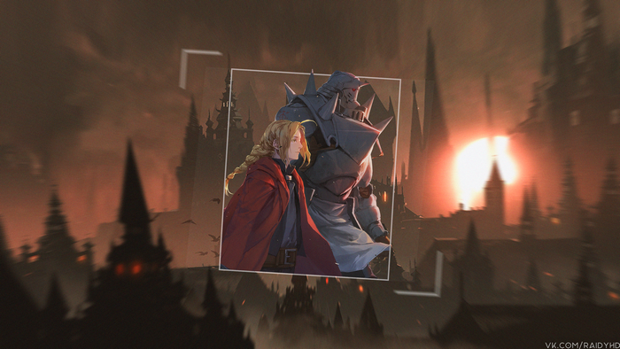 Edward and Alphonse Elric from FullMetal Alchemist 4K