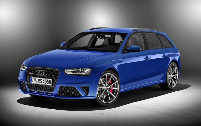 Blue 2014 Audi RS4 Avant Nogaro Station Wagon