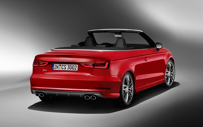 Red Audi S3 Cabriolet Convertible Car