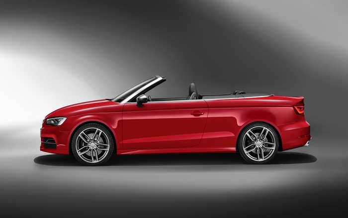 Red Audi S3 Cabriolet Convertible Car