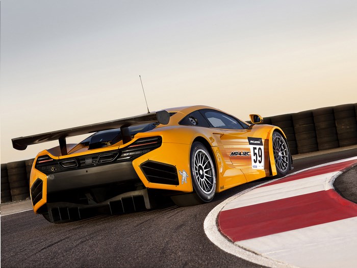 McLaren MP4-12C GT3 Race Car on Track