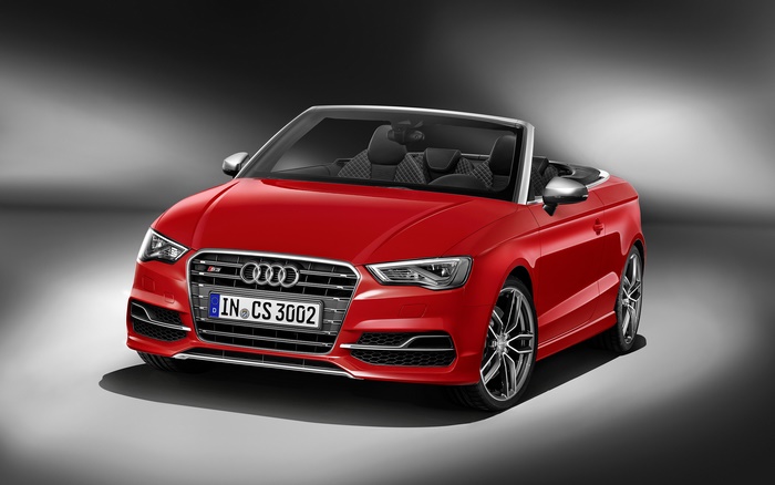 Red Audi S3 Cabriolet Convertible Car