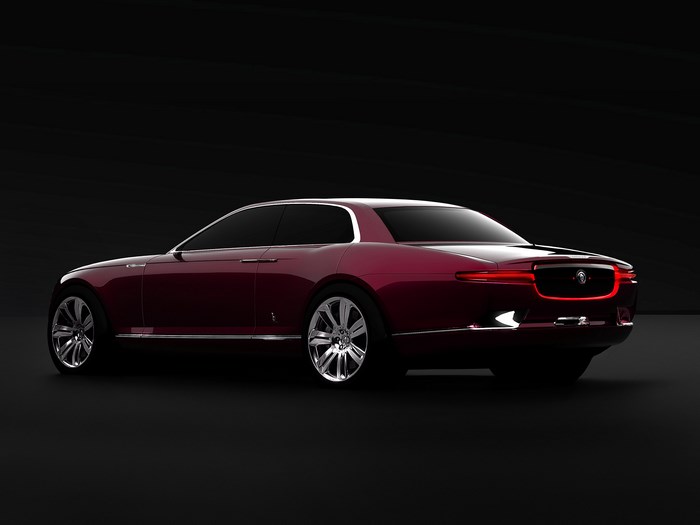 Jaguar B99 Concept car, rear 3/4 view
