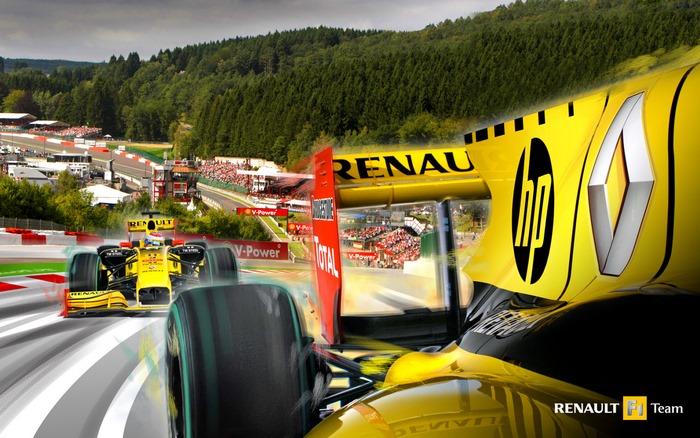 Renault R30 Formula 1 Car on Track