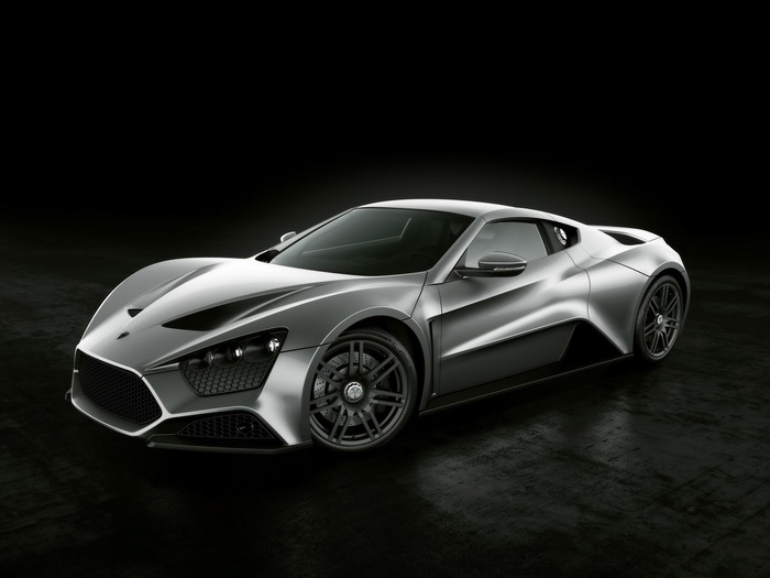 Zenvo ST1 Silver Sport Car