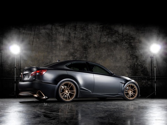 Lexus IS F (2009) in a studio setting
