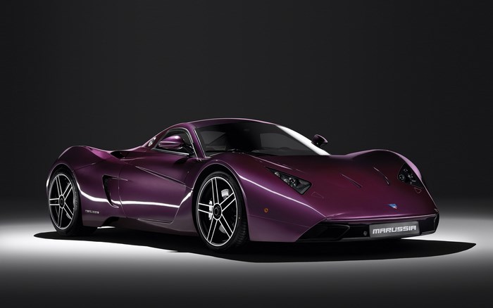 Marussia B1 purple sport car