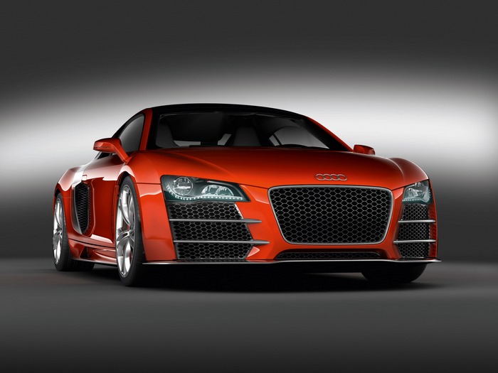 Orange Audi R8 TDI Le Mans Coupe