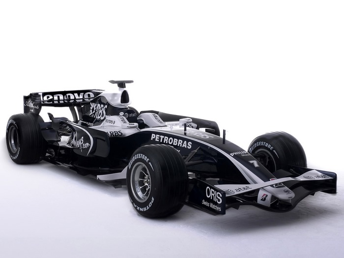 Williams FW30 Formula 1 car with Petrobras and AT&T logos