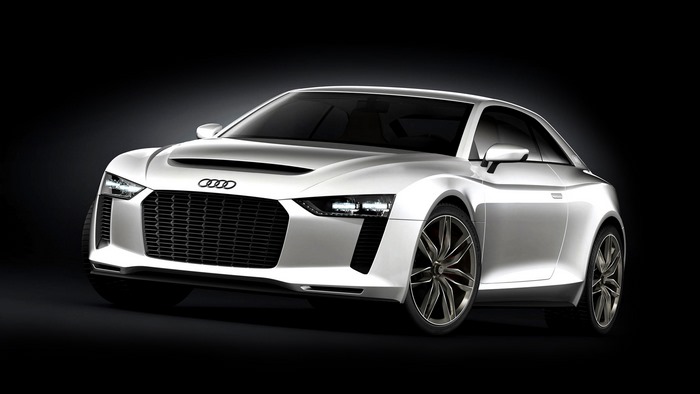 White Audi Quattro Concept Coupe