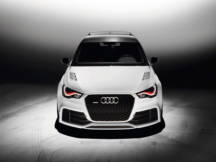 White Audi A1 Clubsport Quattro concept car