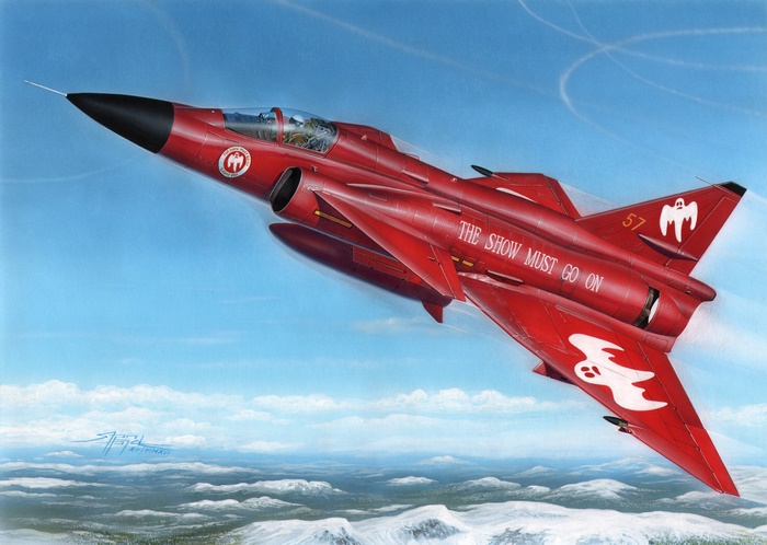 Saab 37 Viggen 4K Jet Fighter Aircraft