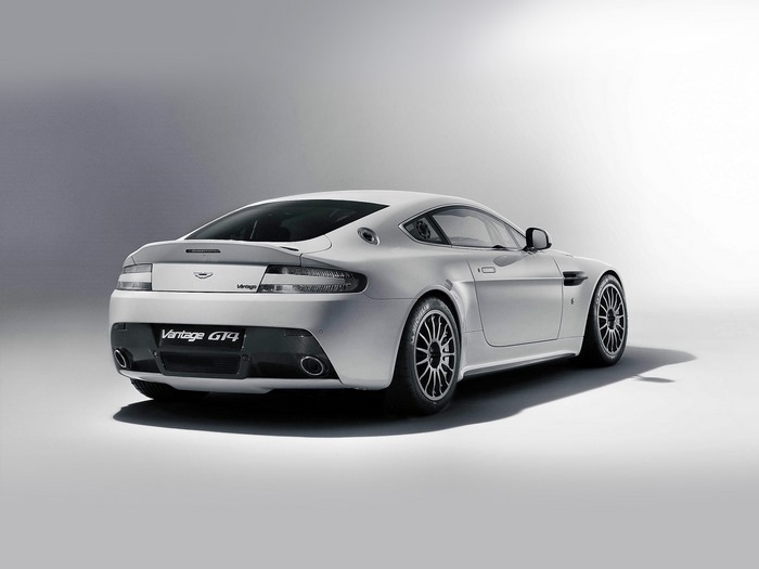2011 Aston Martin Vantage GT4 Silver Coupe Race Car