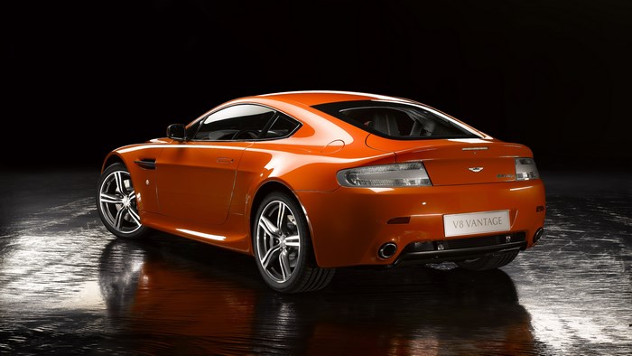 Orange Aston Martin V8 Vantage N400 Coupe