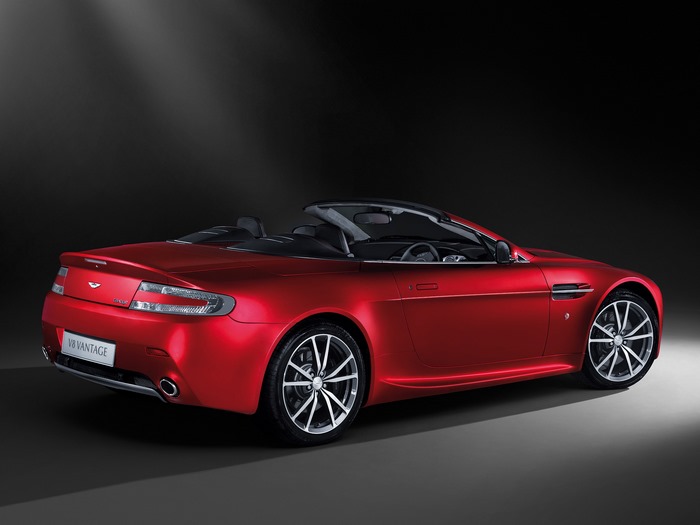 Red 2010 Aston Martin V8 Vantage Convertible