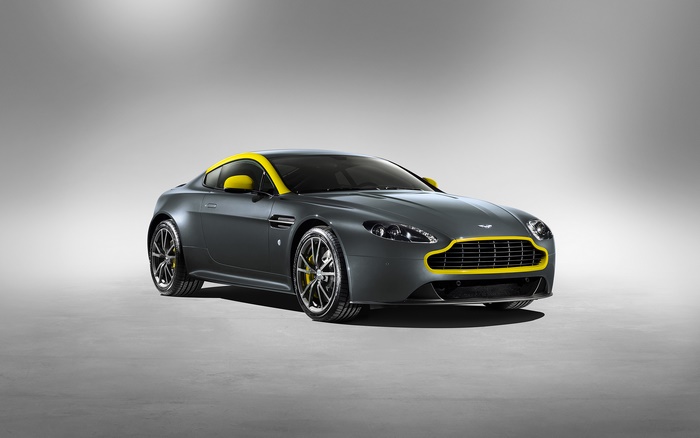 Gray 2015 Aston Martin V8 Vantage N430 Coupe