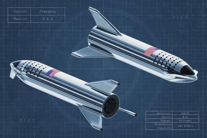 SpaceX Starship blueprint