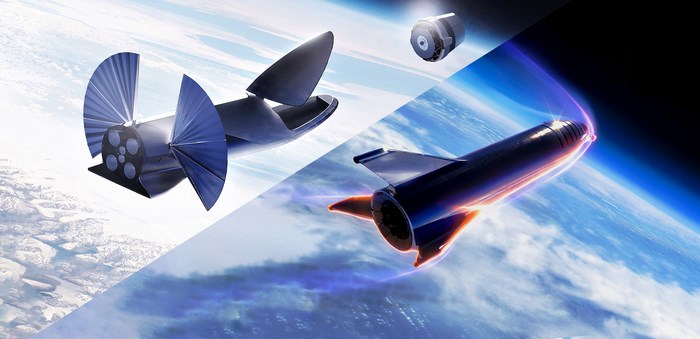 SpaceX Starship in orbit