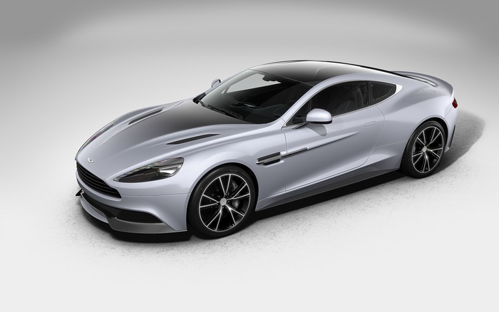Silver Aston Martin Vanquish Centenary Coupe