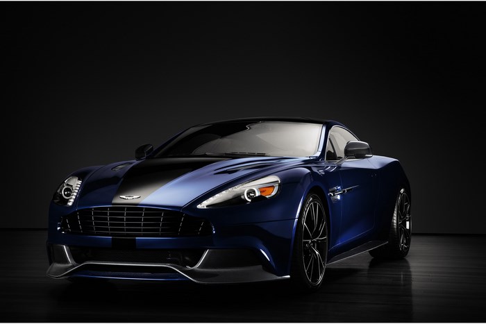 Blue 2013 Aston Martin Vanquish Centenary Coupe