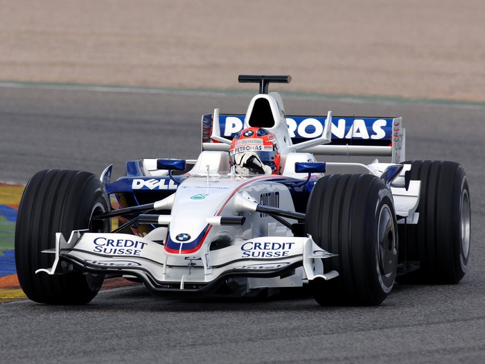 BMW Sauber F1.08 Formula 1 car on track