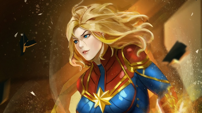 Captain Marvel from Marvel Comics 4K
