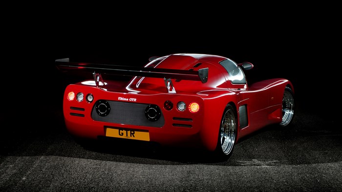Red Ultima GTR sports car