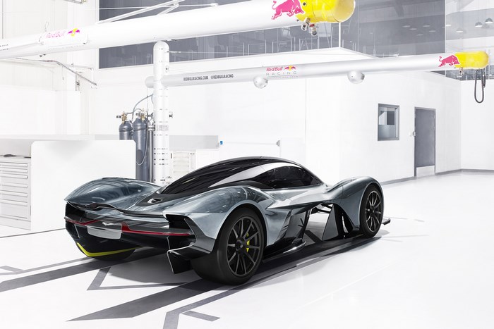 Aston Martin AM-RB 001 Concept Car in a Red Bull Racing Garage