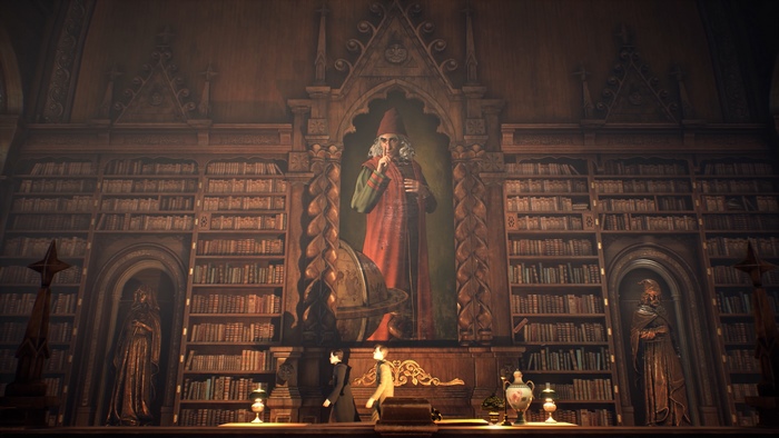 The Library in Hogwarts Castle
