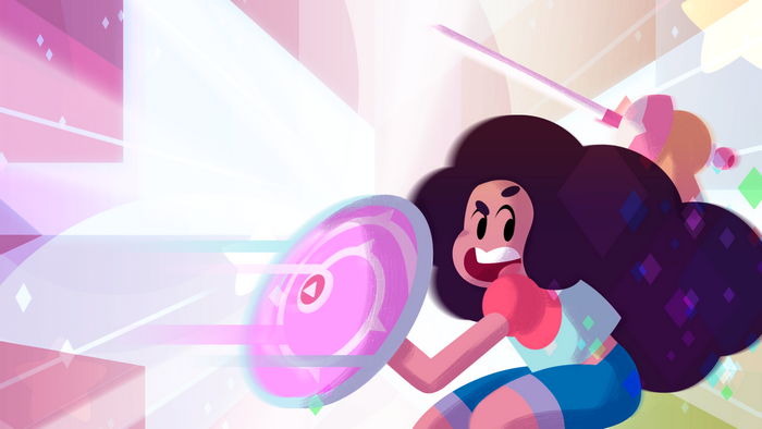 Stevonnie from Steven Universe in action