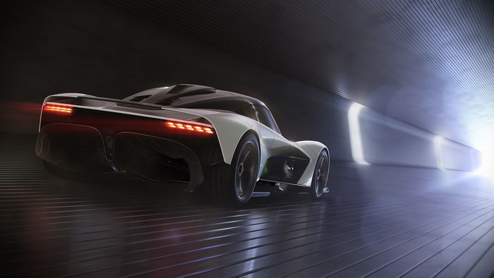 Aston Martin AM-RB 003 Concept car in tunnel