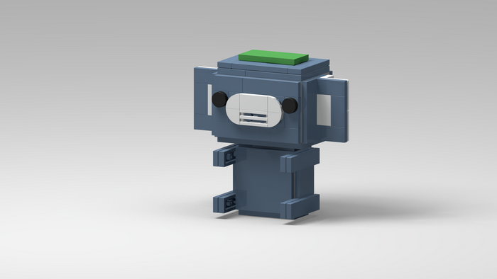 Discord Wumpus made of LEGO bricks