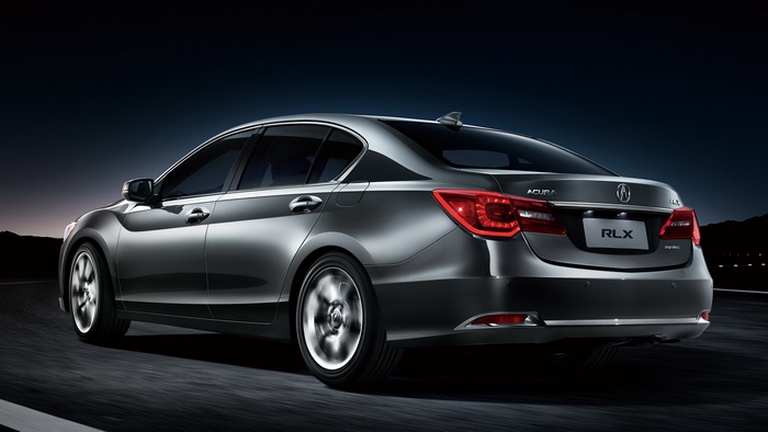 Acura RLX Sedan driving at night