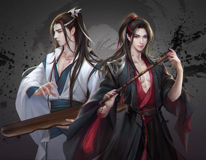 Lan Wangji and Wei Wuxian from The Untamed