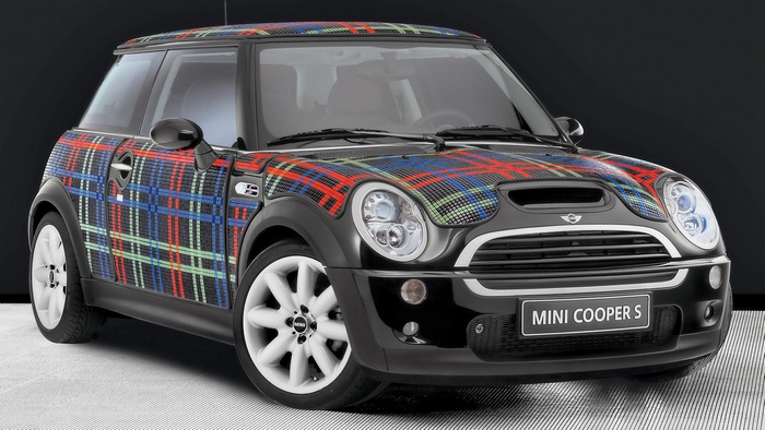 Mini Cooper S by Bisazza with Tartan Pattern