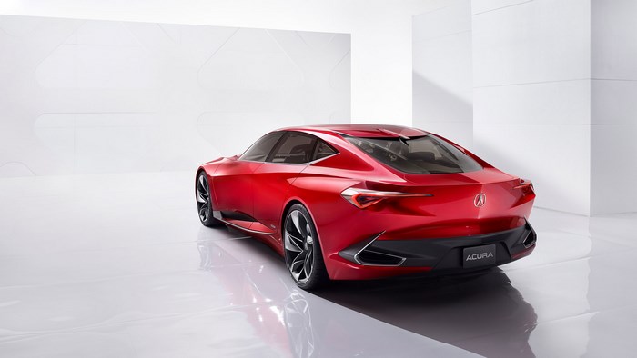 2016 Acura Precision Concept Red Luxury Car