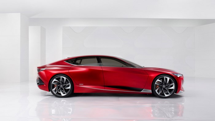 2016 Acura Precision Concept Red Luxury Car