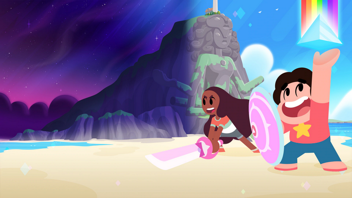 Steven and Connie from Steven Universe in Save the Light