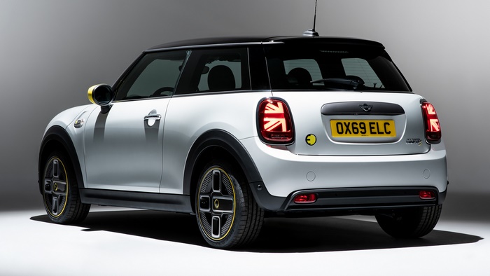 White 2019 Mini Cooper S E Electric Car