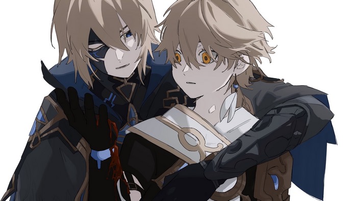 Dainsleif and Aether from Genshin Impact