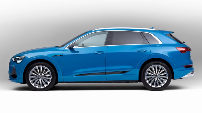 Blue 2021 Audi E-Tron S Line Electric SUV