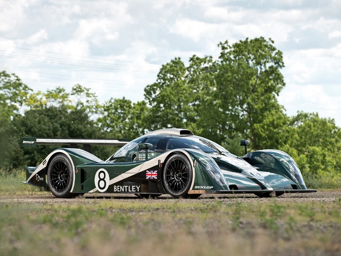 Bentley EXP Speed 8 race car with number 8